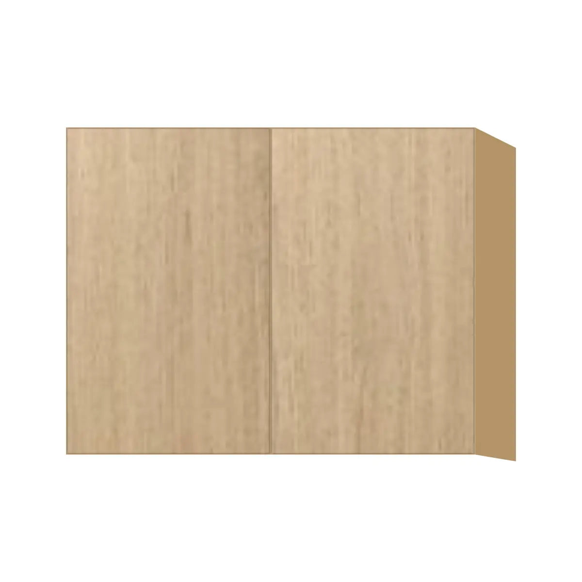 Contemporary 24" deep refrigerator wall cabinet, Modern Oak door, P-Box (Prestige)