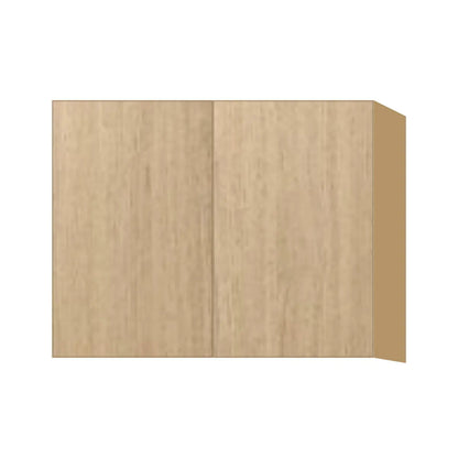 Contemporary 24" deep refrigerator wall cabinet, Modern Oak door, P-Box (Prestige)