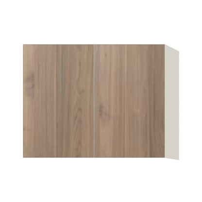 Contemporary 24" deep refrigerator wall cabinet, Moonnut door, L-Box (Luxury)
