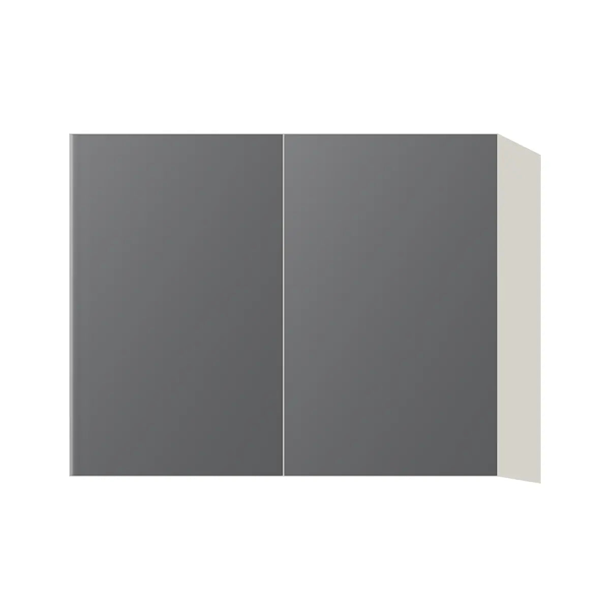 Contemporary 24" deep refrigerator wall cabinet, Prime Matte Grey door, L-Box (Luxury)