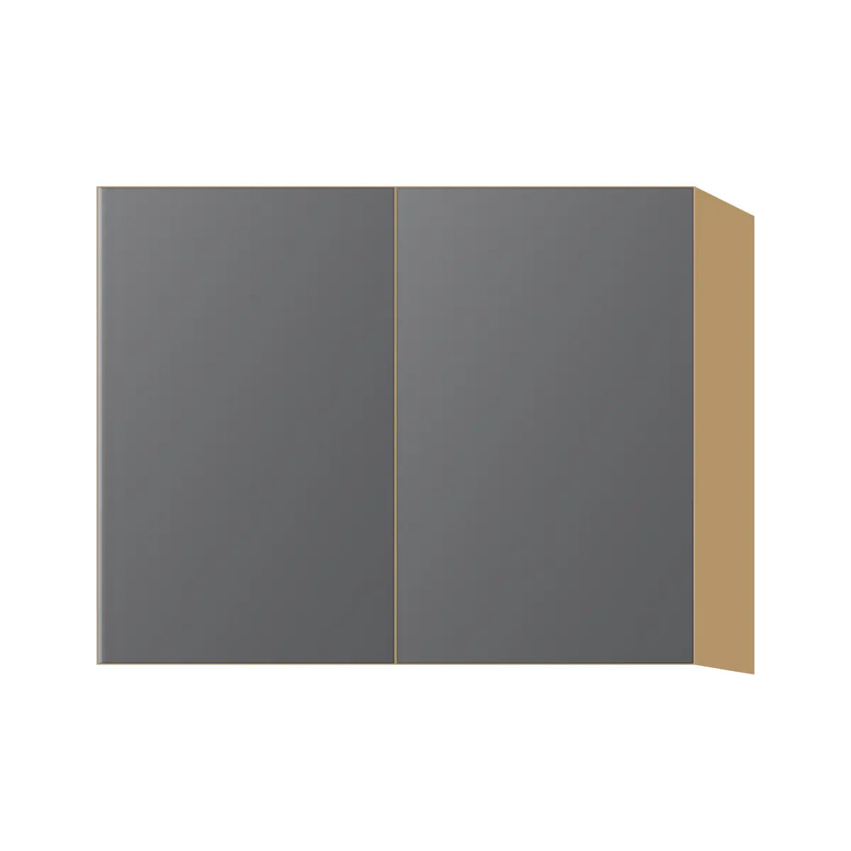 Contemporary 24" deep refrigerator wall cabinet, Prime Matte Grey door, P-Box (Prestige)