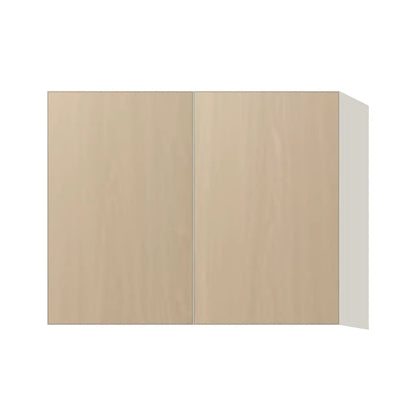 Contemporary 24" deep refrigerator wall cabinet, Swiss Walnut door, L-Box (Luxury)