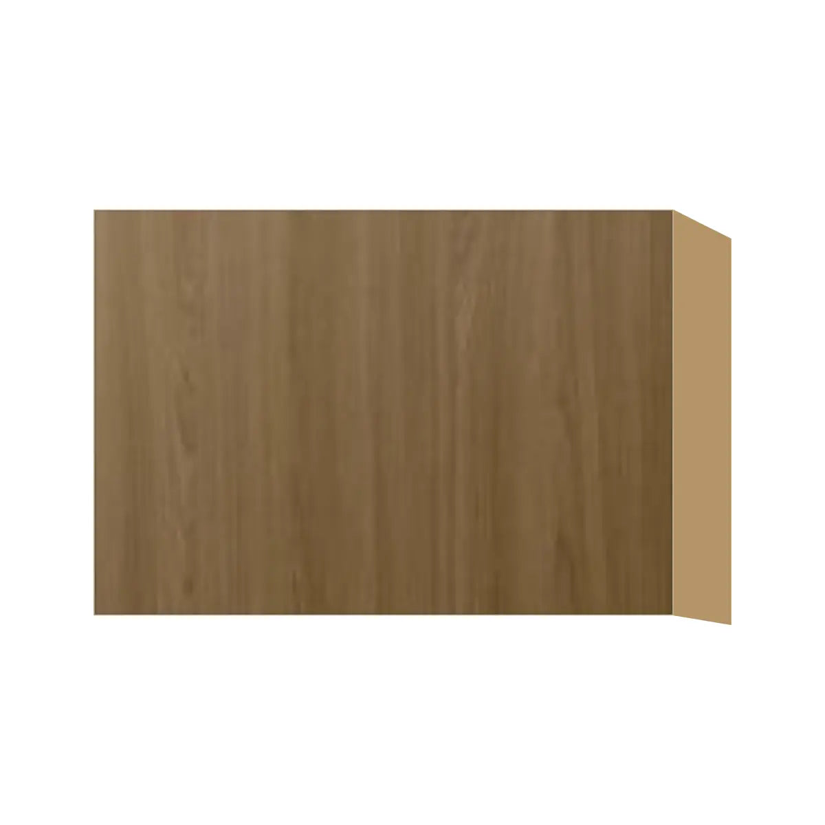 Contemporary stay-lift bridge wall cabinet, Barcelona Dark Oak door, P-Box (Prestige)