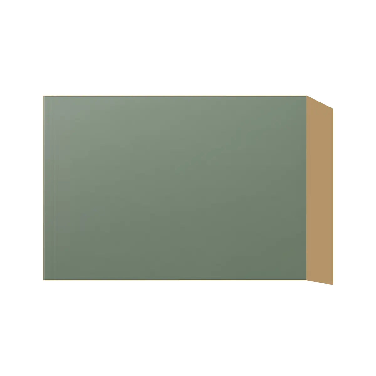 Contemporary stay-lift bridge wall cabinet, Bean Paste Green door, P-Box (Prestige)