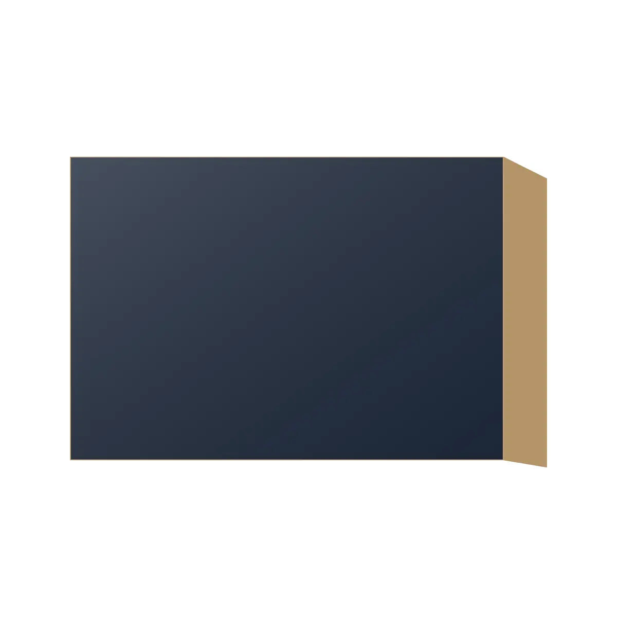 Contemporary stay-lift bridge wall cabinet, Matte Blue door, P-Box (Prestige)