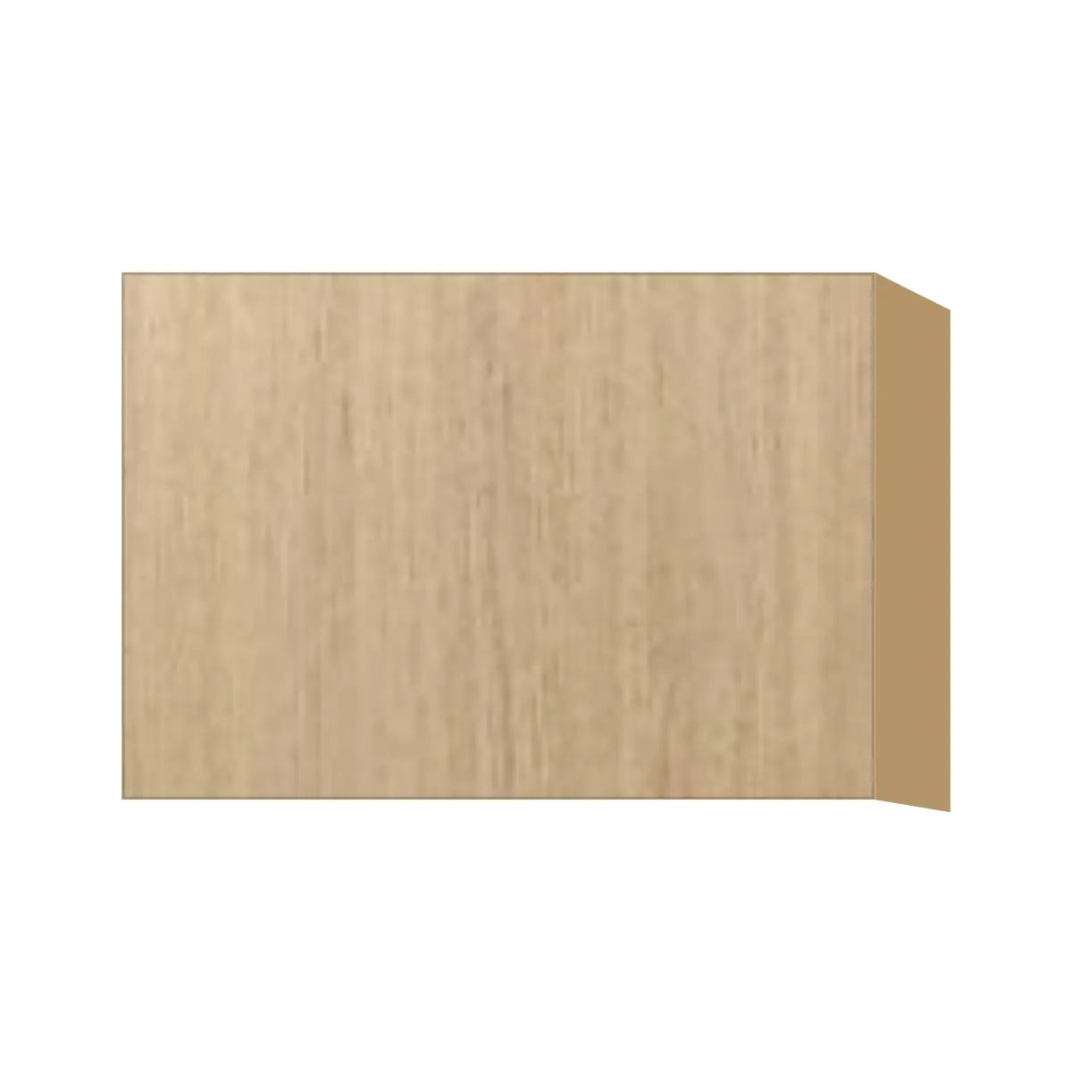 Contemporary stay-lift bridge wall cabinet, Modern Oak door, P-Box (Prestige)