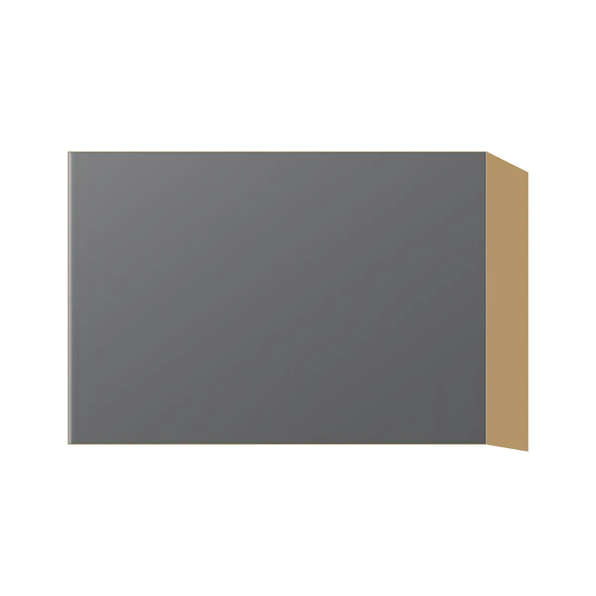Contemporary stay-lift bridge wall cabinet, Prime Matte Grey door, P-Box (Prestige)