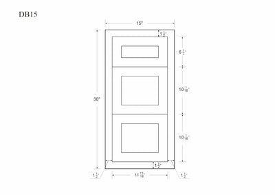 White Oak Shaker Inset Drawer Base Cabinet - 12", 15", 18", 21", 24" & 27" - Special Order