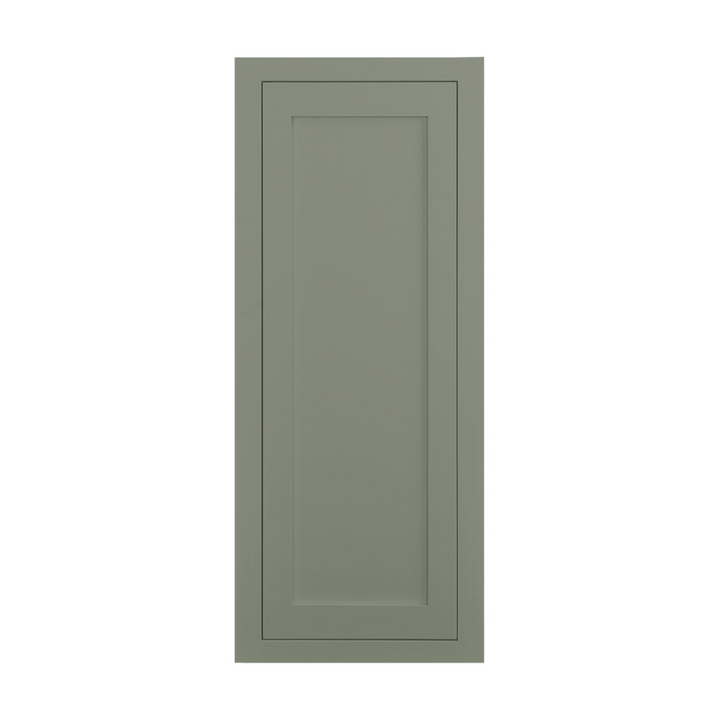 39" Tall Inset Shaker Wall Cabinet - Single Door in Dried Thyme SW 6186, Shaker door, Premium Box