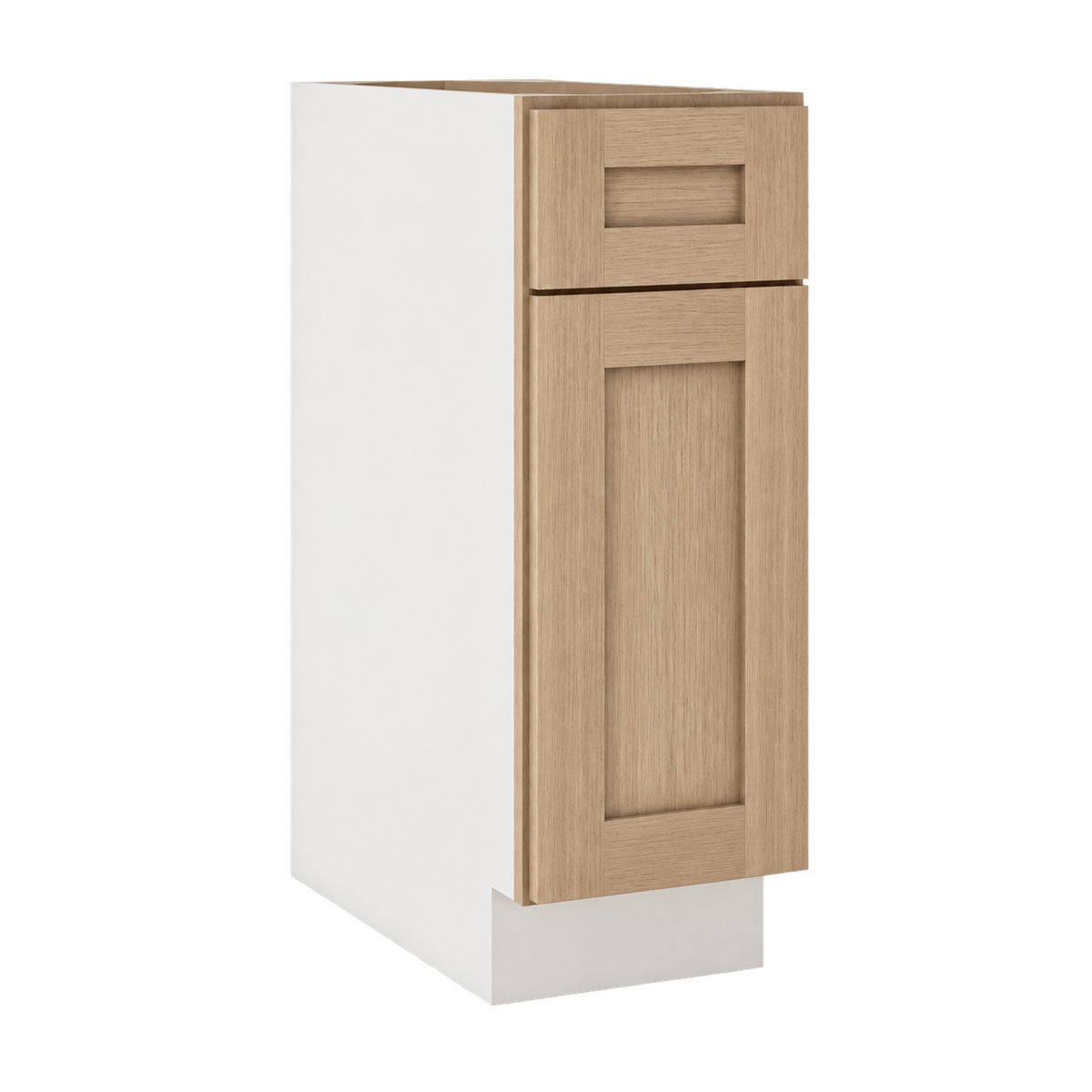 Rift Oak shaker base cabinet one drawer one door
