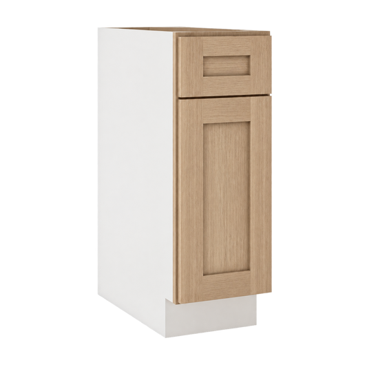 Rift Oak shaker base cabinet one drawer one door
