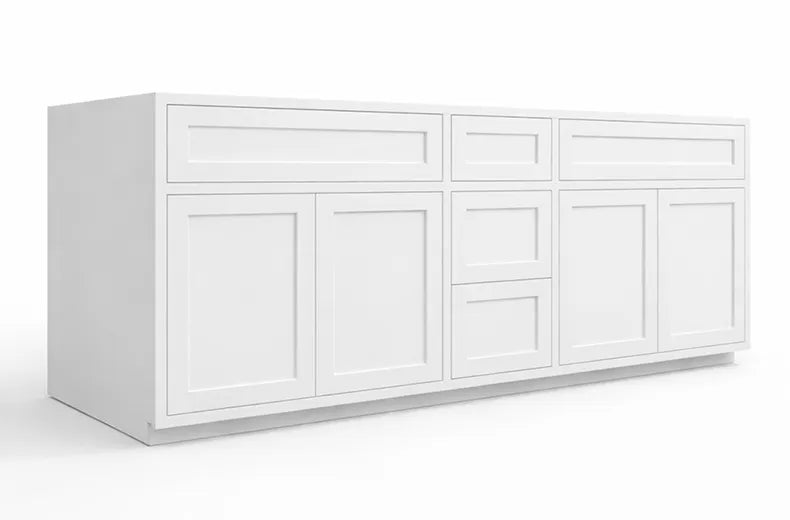Inset Light Gray Bathroom Vanity Cabinets - 30