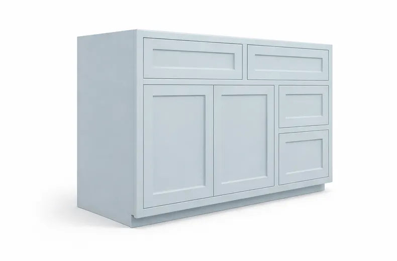 Inset Light Gray Bathroom Vanity Cabinets - 30