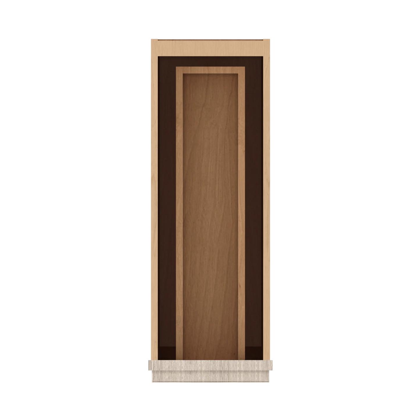 Ivory Elegant Craftsman Shaker B09 base cabinet – top view, RTA kitchen cabinet