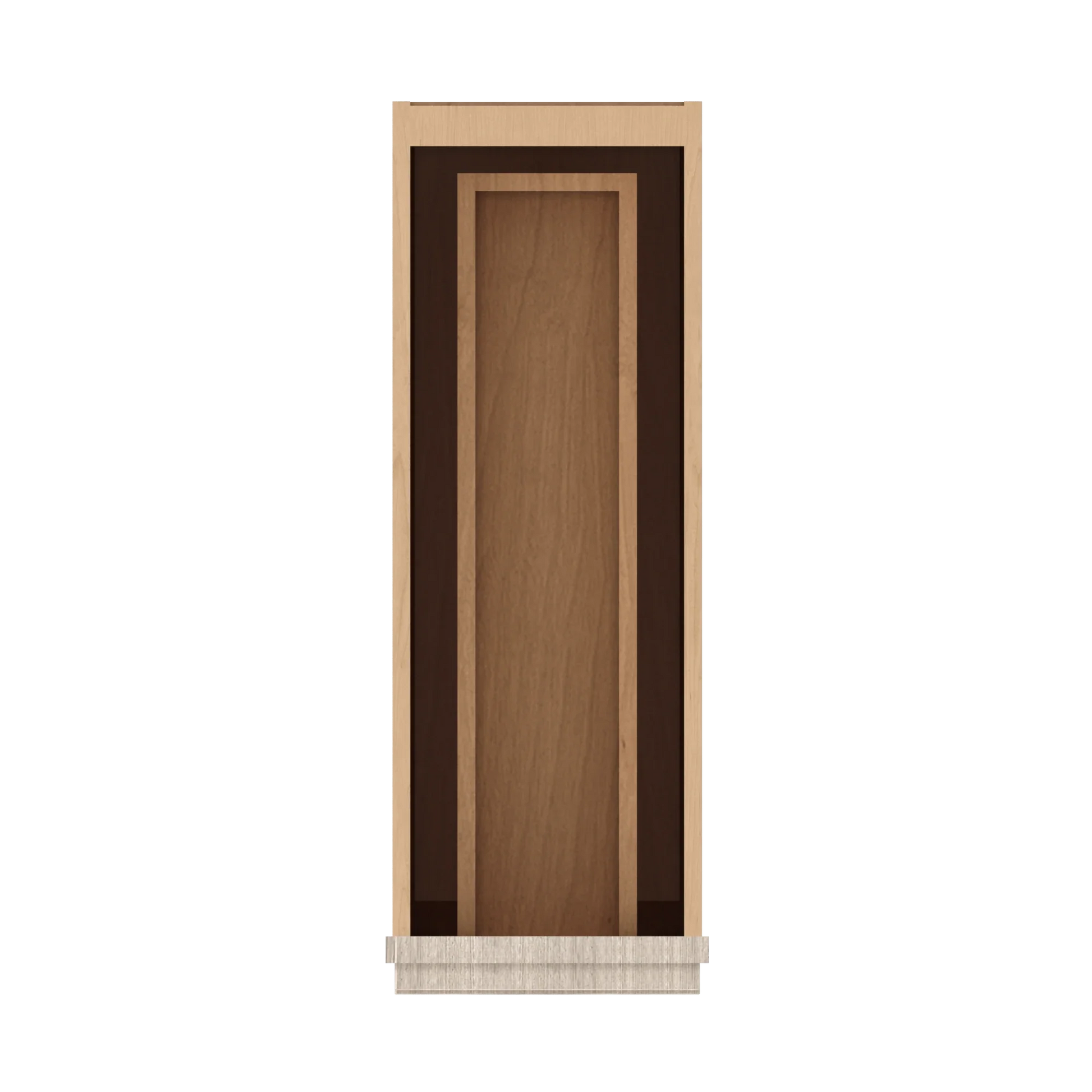 Ivory Elegant Craftsman Shaker B09 base cabinet – top view, RTA kitchen cabinet