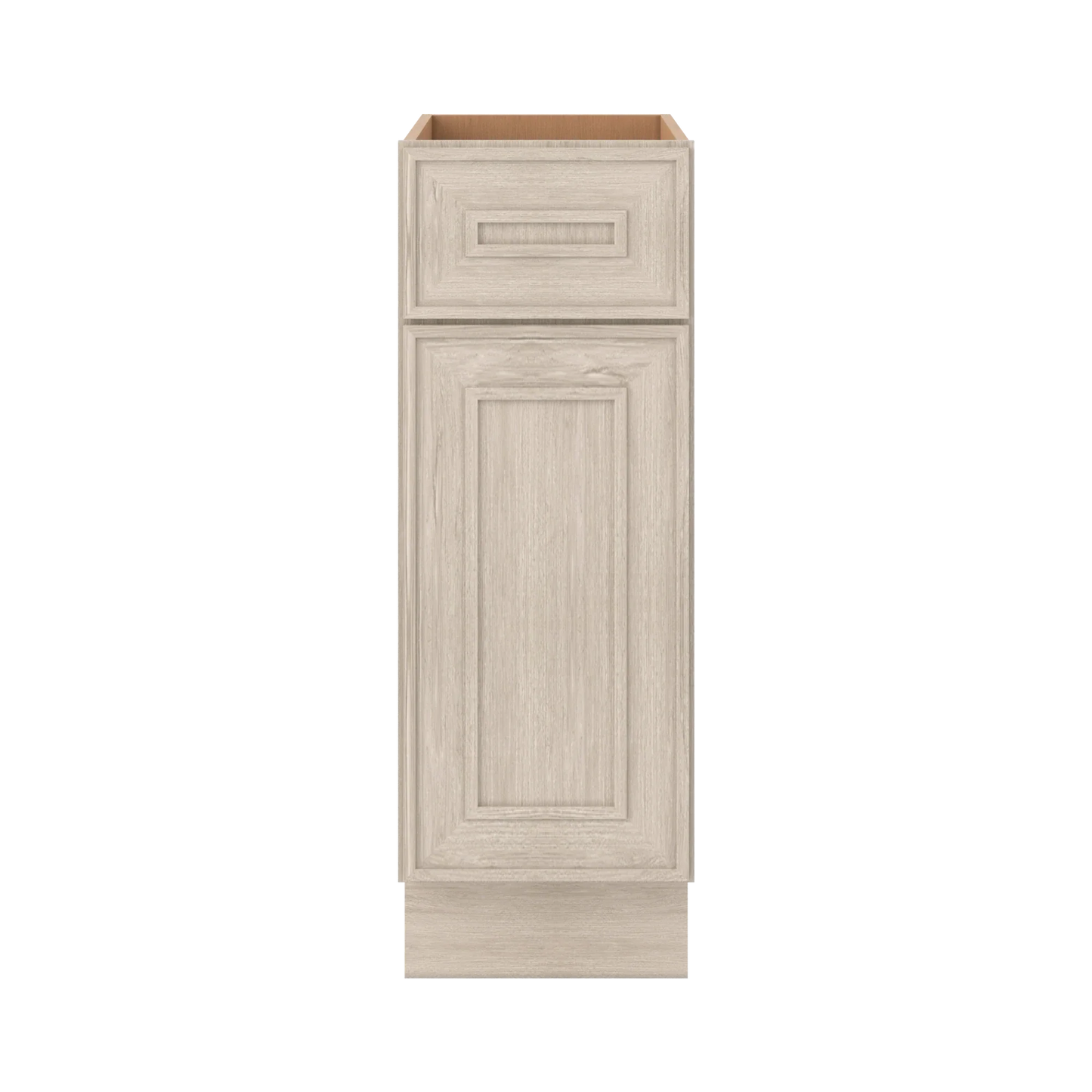 Ivory Elegant Craftsman Shaker B12 base cabinet – close front view, RTA kitchen cabinet