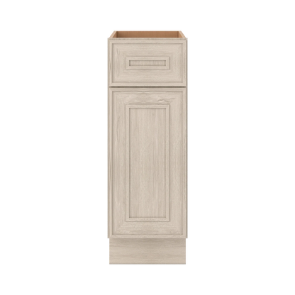 Ivory Elegant Craftsman Shaker B12 base cabinet – close front view, RTA kitchen cabinet