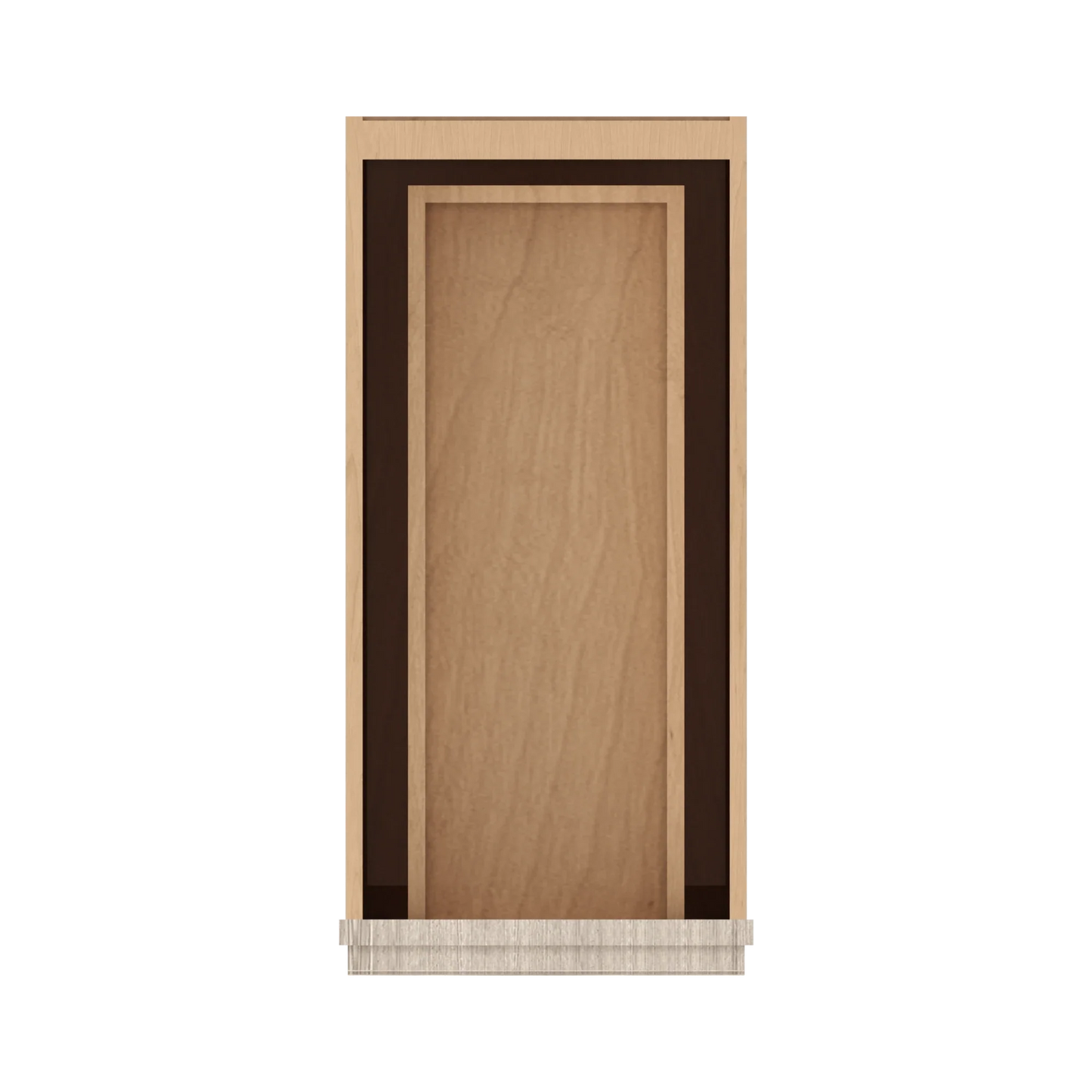 Ivory Elegant Craftsman Shaker B12 base cabinet – top view, RTA kitchen cabinet