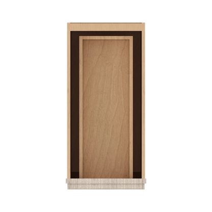 Ivory Elegant Craftsman Shaker B12 base cabinet – top view, RTA kitchen cabinet