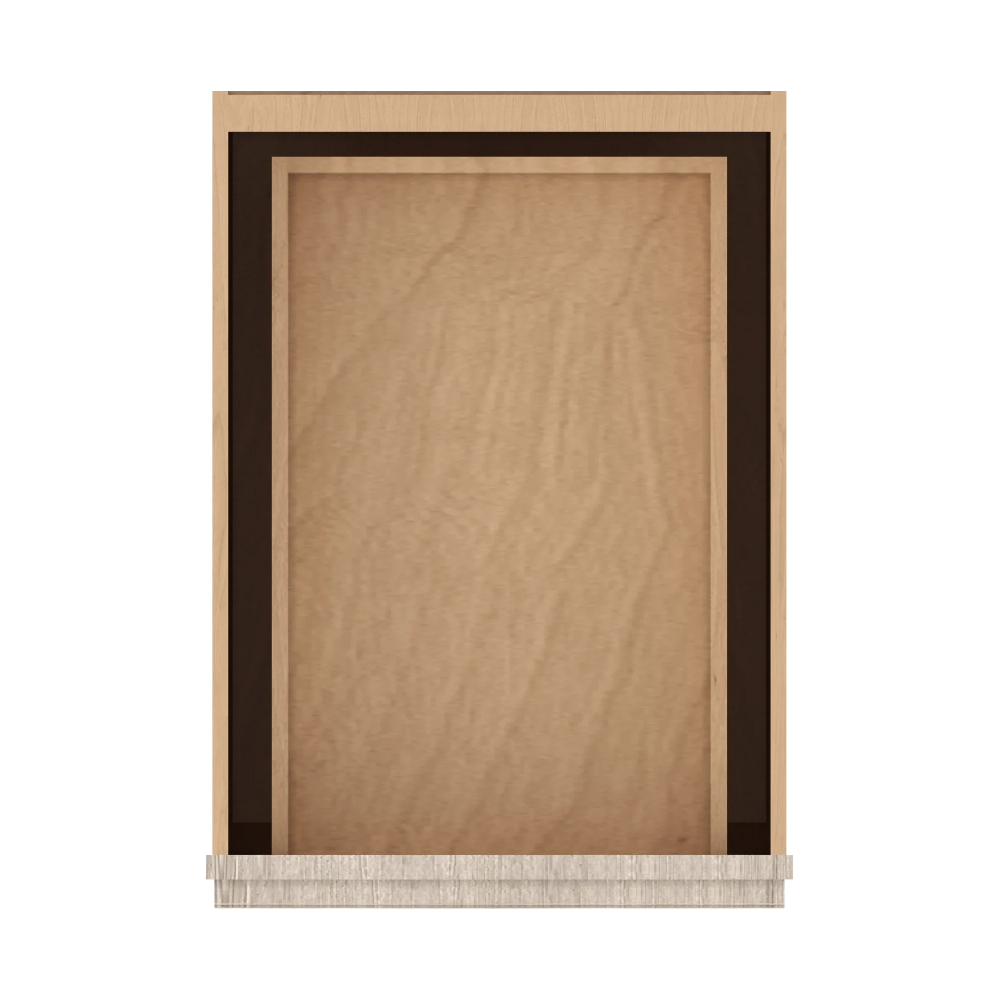 Ivory Elegant Craftsman Shaker B18 base cabinet – top view, RTA kitchen cabinet
