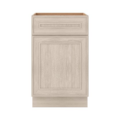 Ivory Elegant Craftsman Shaker B21 base cabinet – close front view, RTA kitchen cabinet