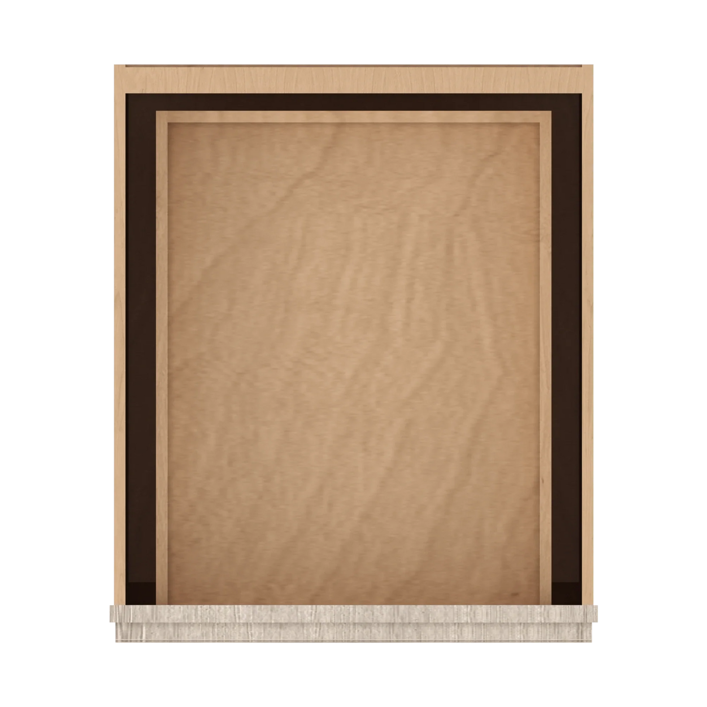 Ivory Elegant Craftsman Shaker B21 base cabinet – top view, RTA kitchen cabinet