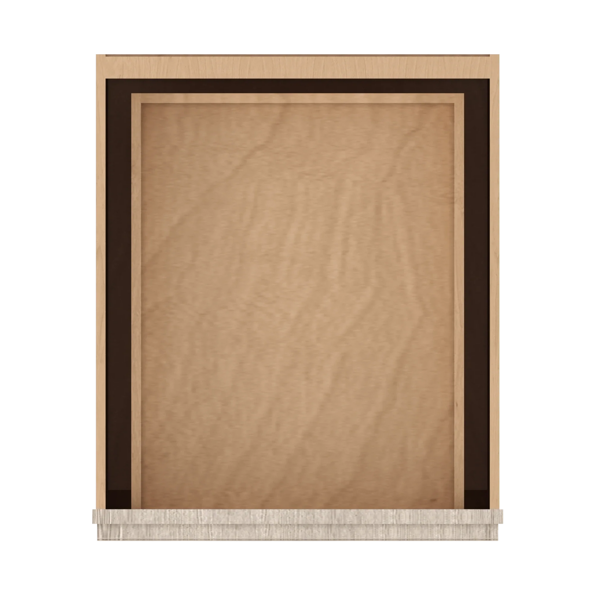 Ivory Elegant Craftsman Shaker B21 base cabinet – top view, RTA kitchen cabinet