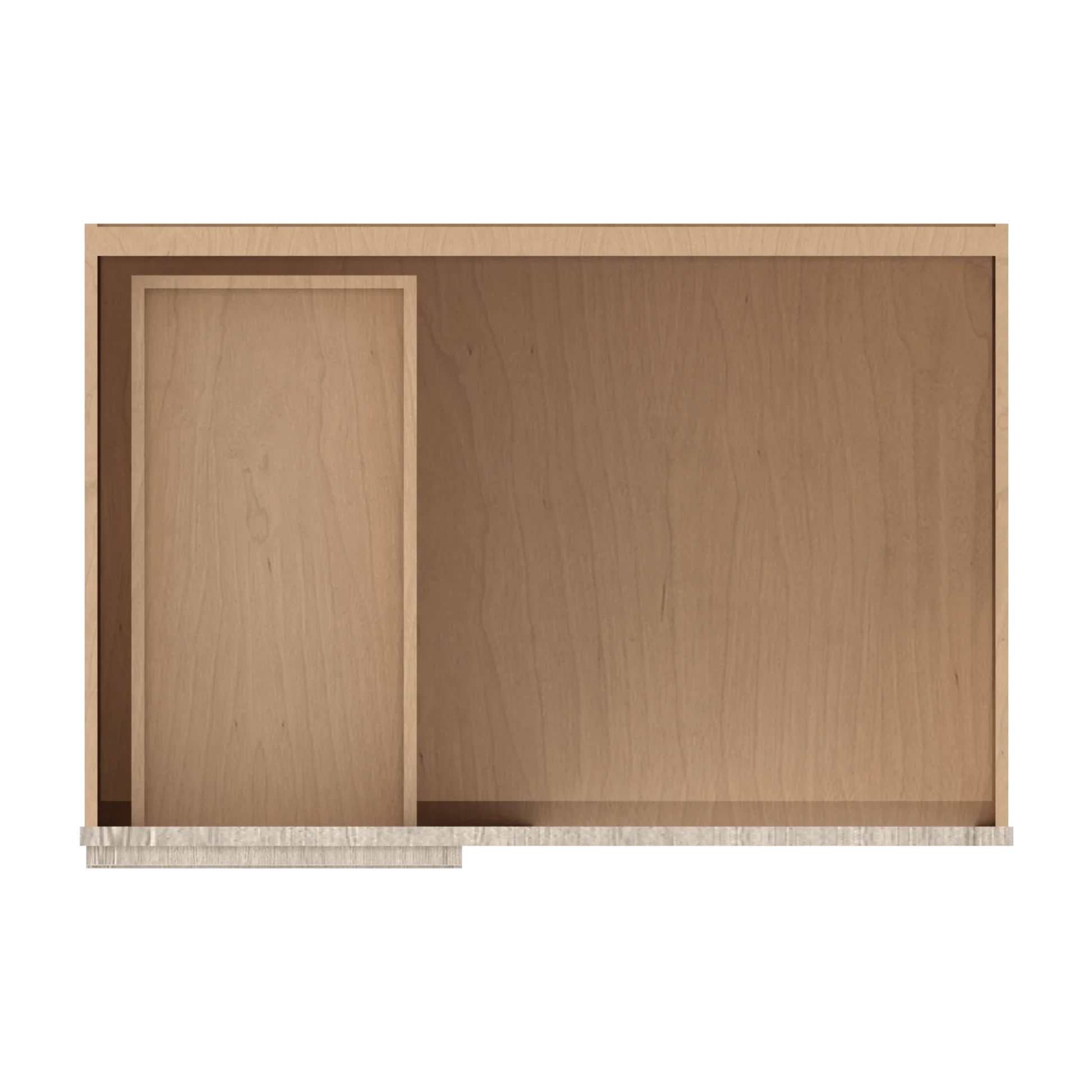 Ivory Elegant Craftsman Shaker BBC36 base cabinet – top view, RTA kitchen cabinet