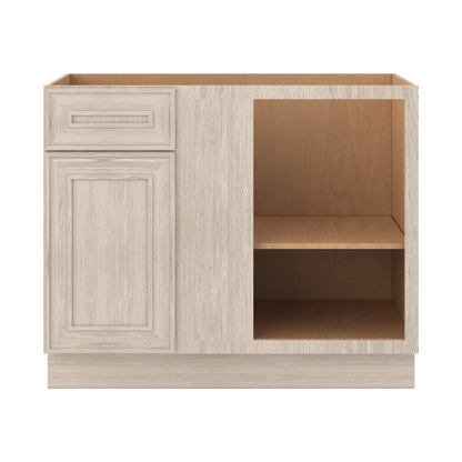 Ivory Elegant Craftsman Shaker BBC42 base cabinet – close front view, RTA kitchen cabinet