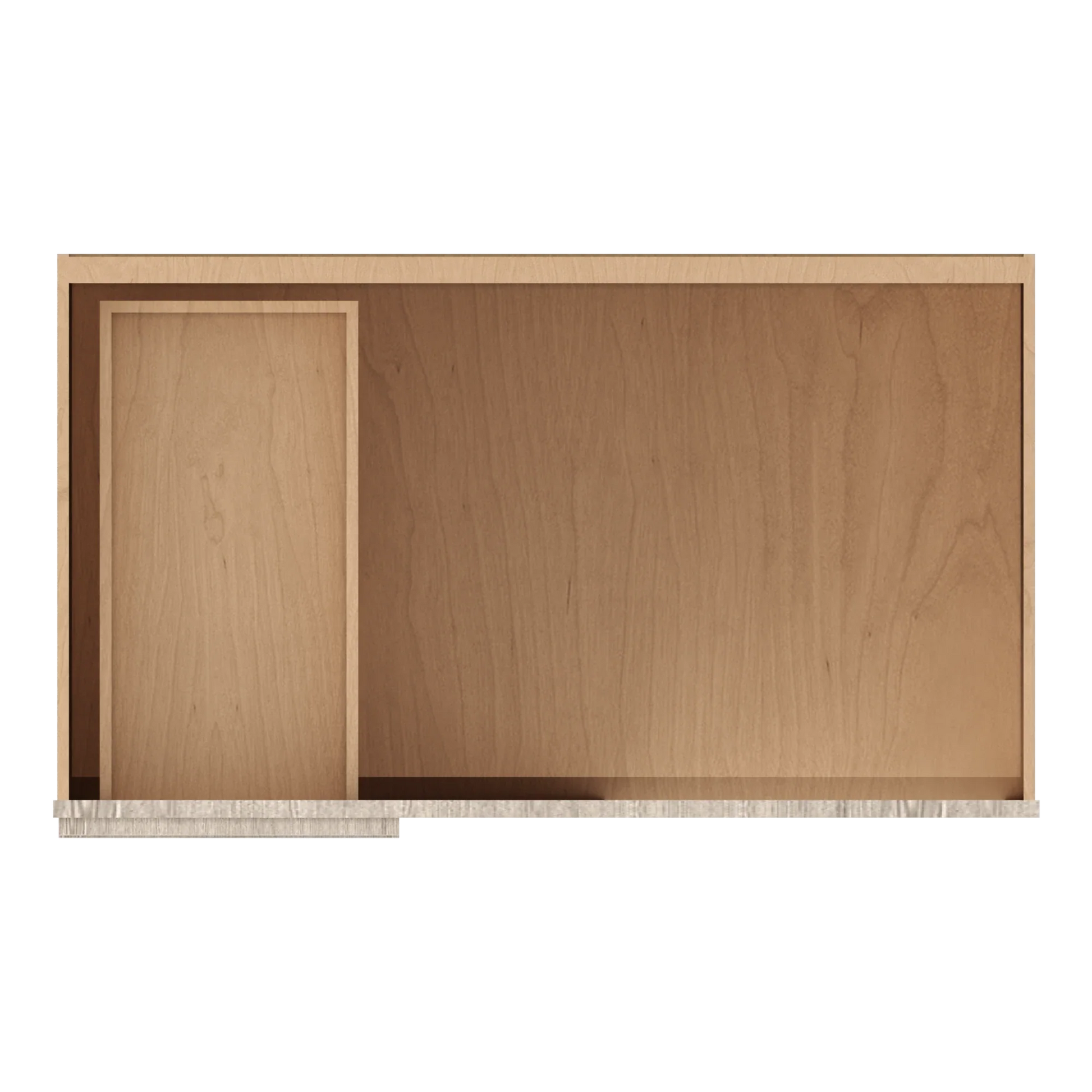Ivory Elegant Craftsman Shaker BBC42 base cabinet – top view, RTA kitchen cabinet