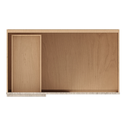 Ivory Elegant Craftsman Shaker BBC42 base cabinet – top view, RTA kitchen cabinet