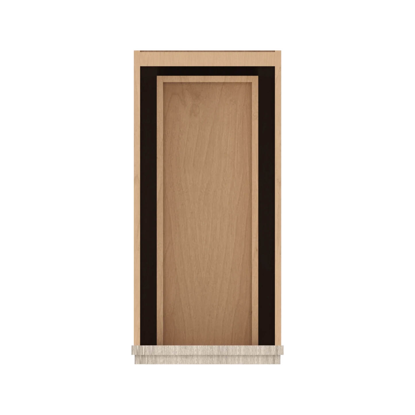 Ivory Elegant Craftsman Shaker DB12 base cabinet – top view, RTA kitchen cabinet