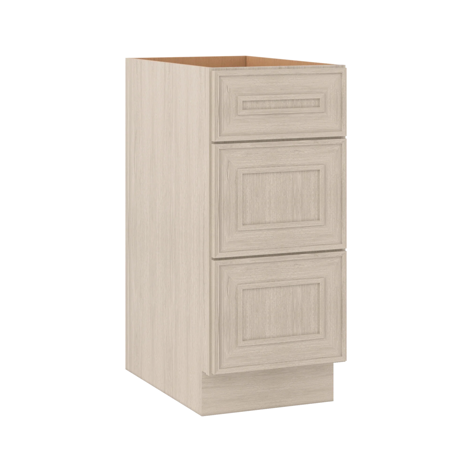 Ivory Elegant Craftsman Shaker DB15 base cabinet – close angle view, RTA kitchen cabinet