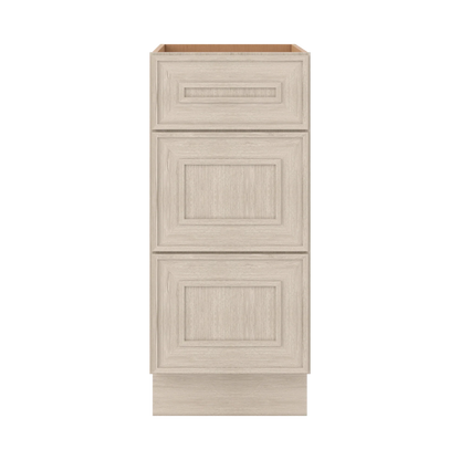 Ivory Elegant Craftsman Shaker DB15 base cabinet – close front view, RTA kitchen cabinet