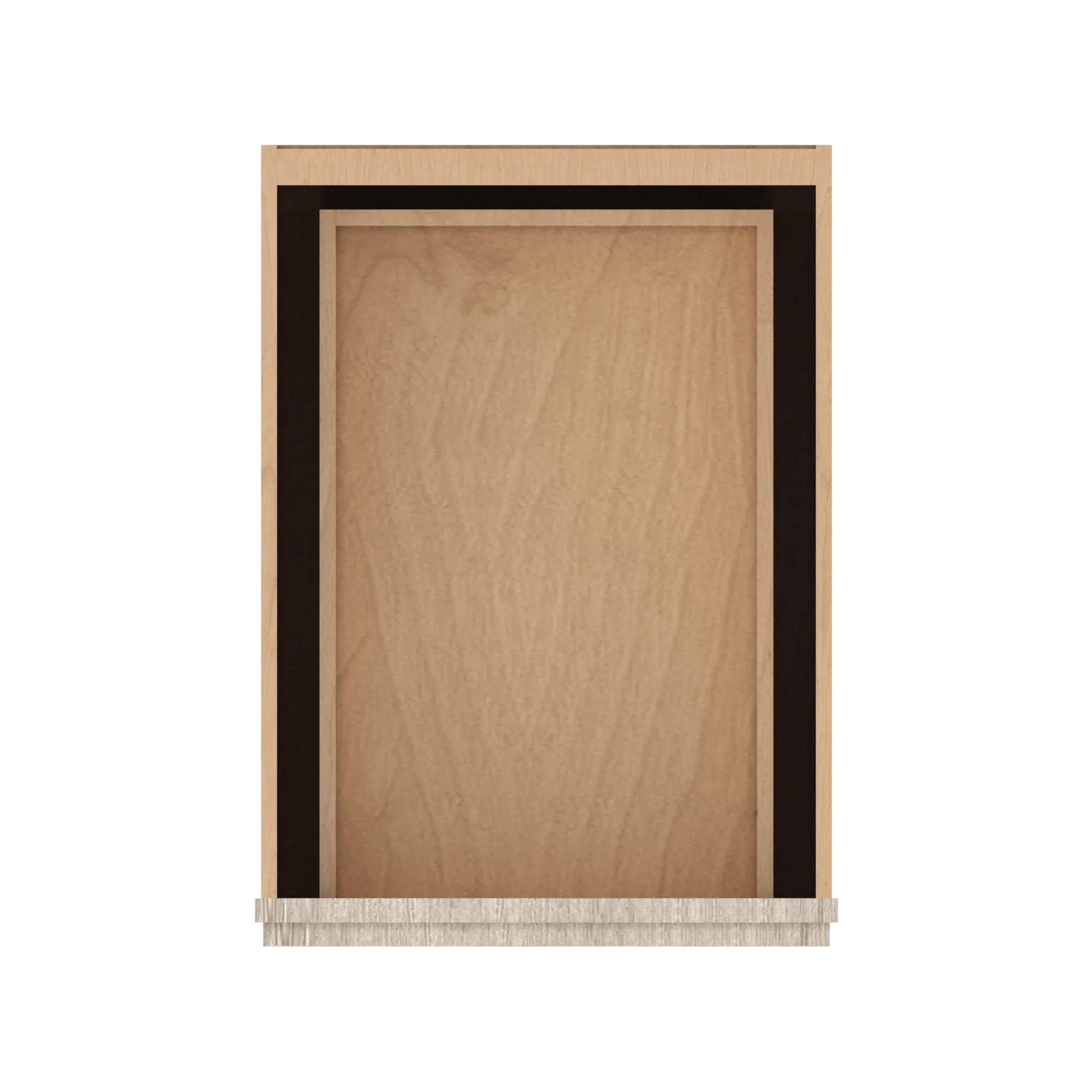 Ivory Elegant Craftsman Shaker DB18 base cabinet – top view, RTA kitchen cabinet