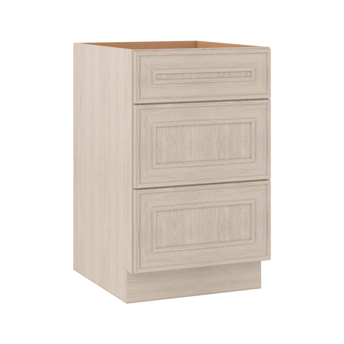 Ivory Elegant Craftsman Shaker DB21 base cabinet – close angle view, RTA kitchen cabinet