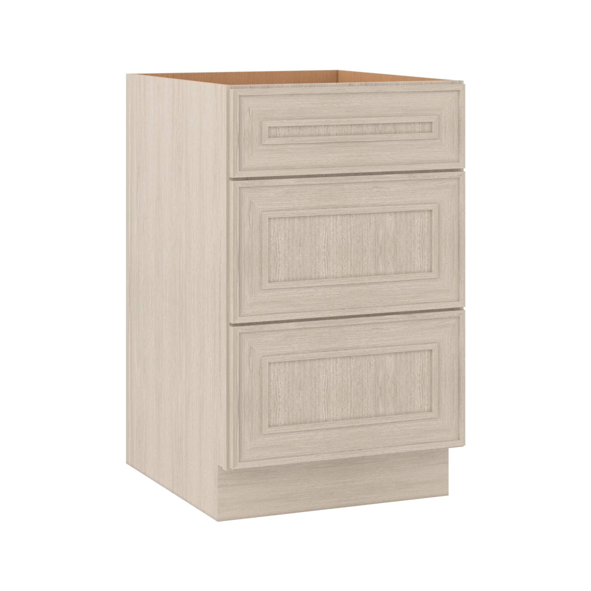 Ivory Elegant Craftsman Shaker DB21 base cabinet – close angle view, RTA kitchen cabinet