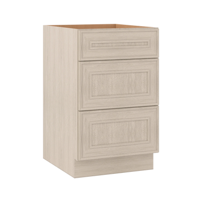 Ivory Elegant Craftsman Shaker DB21 base cabinet – close angle view, RTA kitchen cabinet
