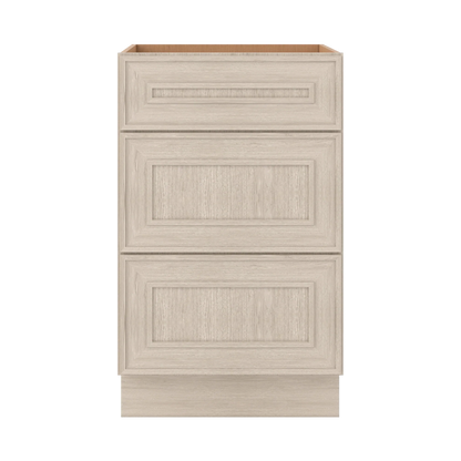 Ivory Elegant Craftsman Shaker DB21 base cabinet – close front view, RTA kitchen cabinet