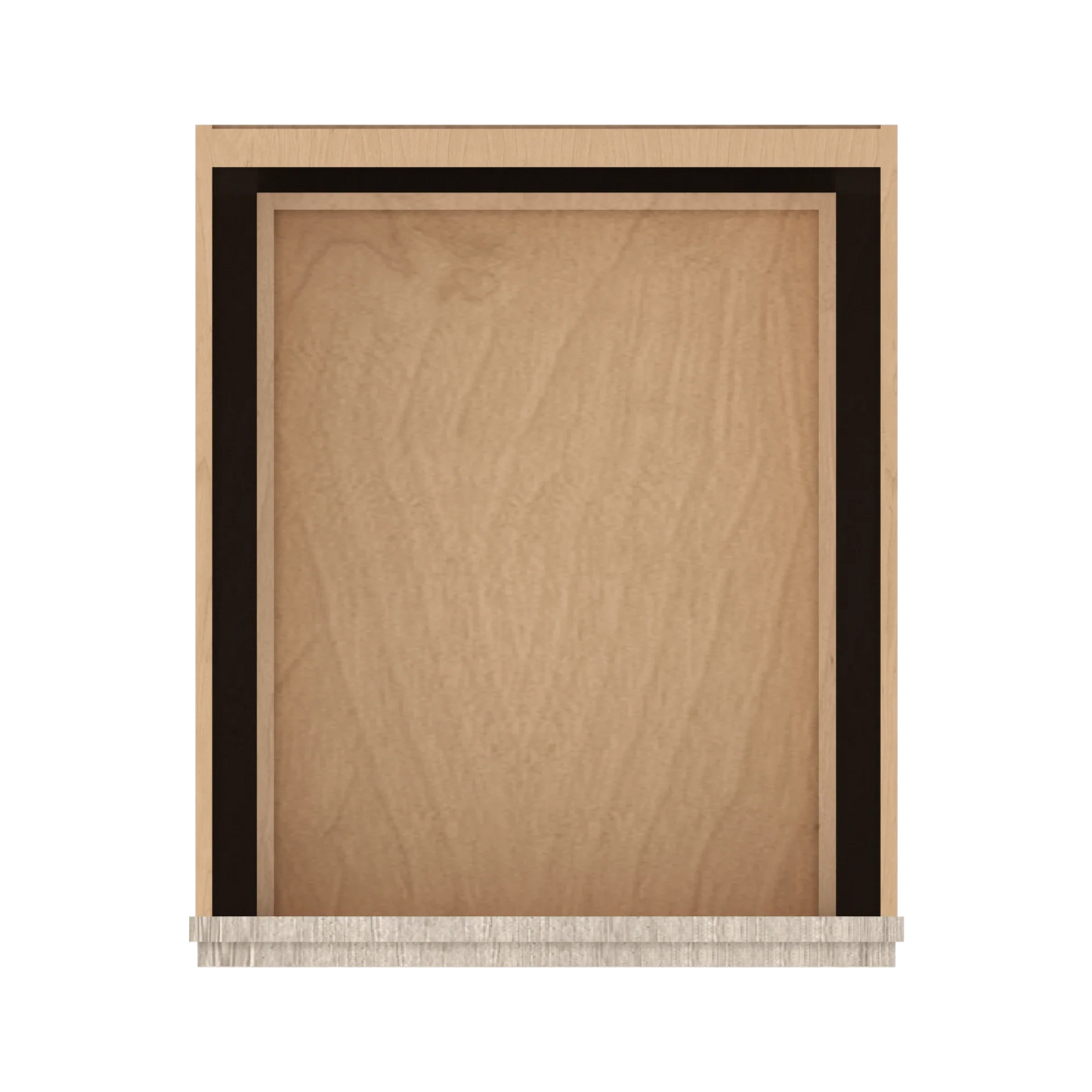 Ivory Elegant Craftsman Shaker DB21 base cabinet – top view, RTA kitchen cabinet
