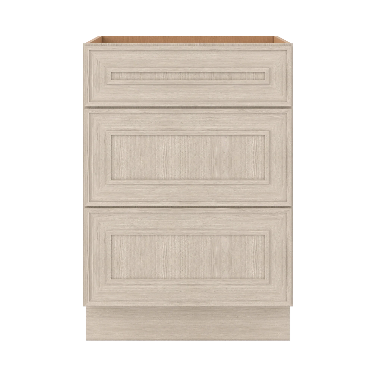 Ivory Elegant Craftsman Shaker DB24 base cabinet – close front view, RTA kitchen cabinet