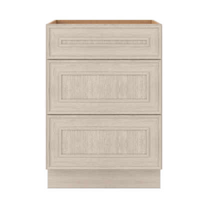 Ivory Elegant Craftsman Shaker DB24 base cabinet – close front view, RTA kitchen cabinet