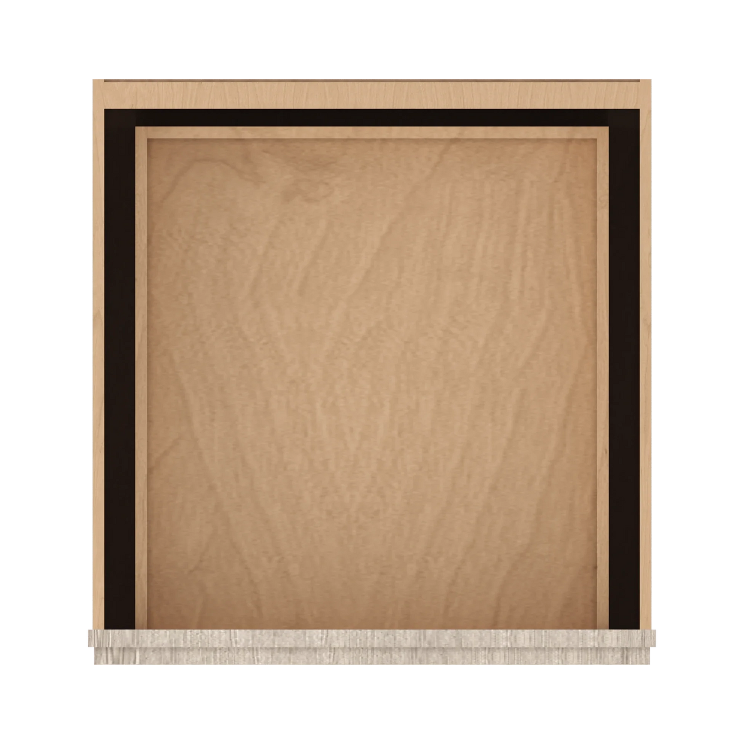 Ivory Elegant Craftsman Shaker DB24 base cabinet – top view, RTA kitchen cabinet