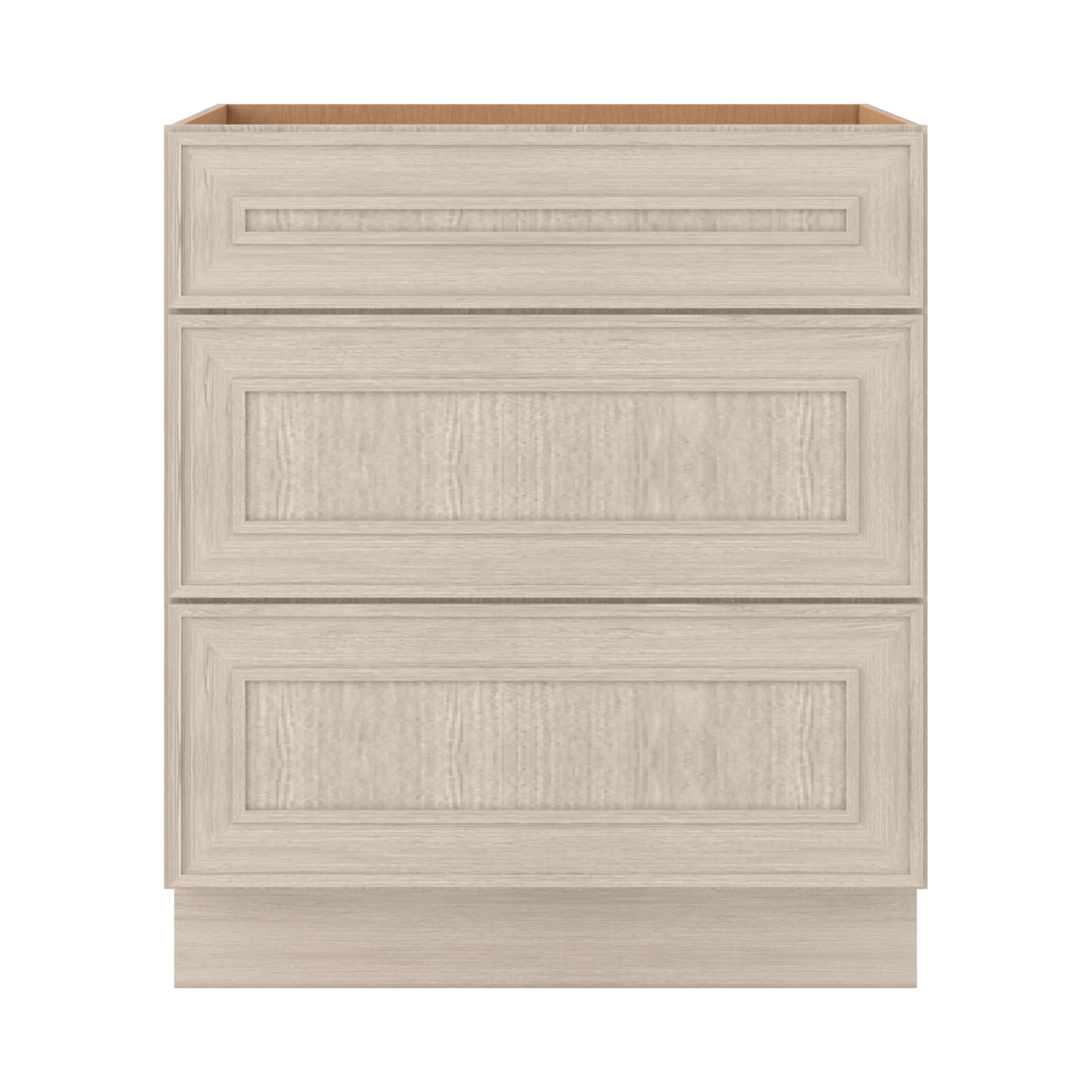 Ivory Elegant Craftsman Shaker DB30 base cabinet – close front view, RTA kitchen cabinet