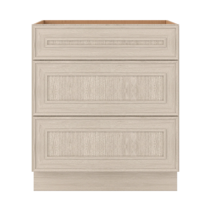 Ivory Elegant Craftsman Shaker DB30 base cabinet – close front view, RTA kitchen cabinet