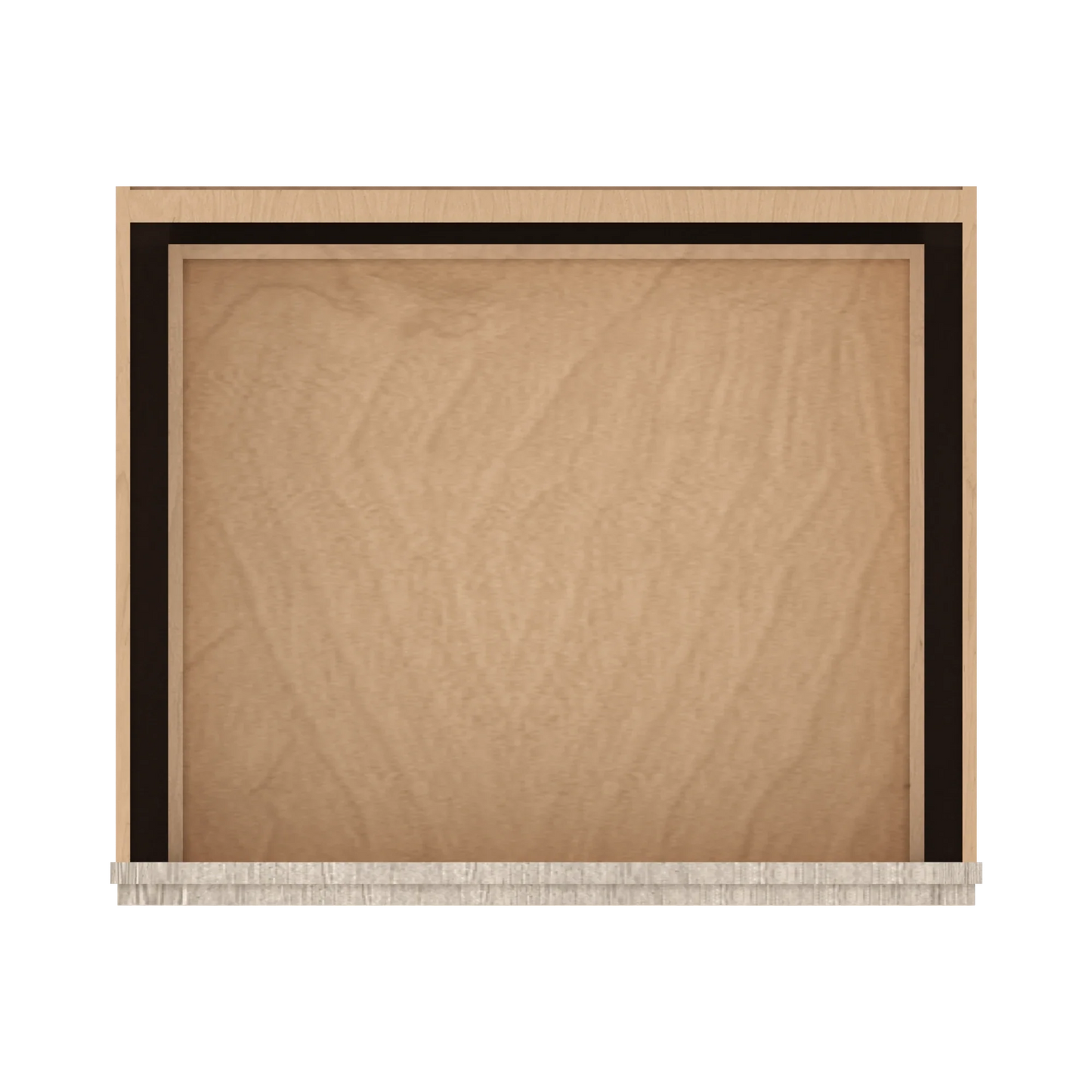 Ivory Elegant Craftsman Shaker DB30 base cabinet – top view, RTA kitchen cabinet