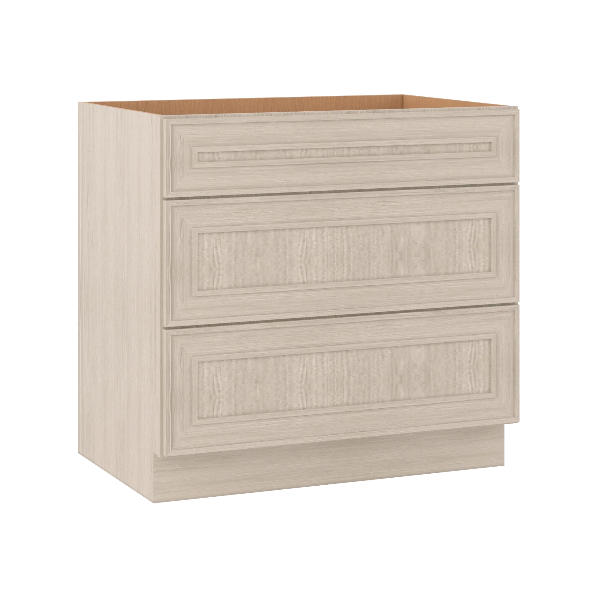 Ivory Elegant Craftsman Shaker DB36 base cabinet – close angle view, RTA kitchen cabinet