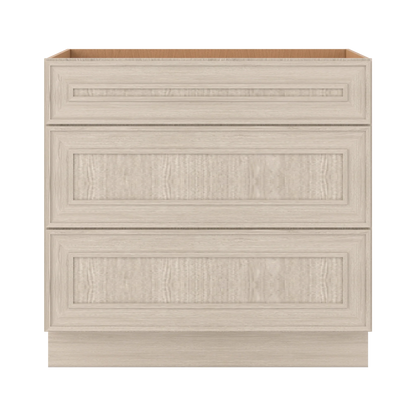Ivory Elegant Craftsman Shaker DB36 base cabinet – close front view, RTA kitchen cabinet