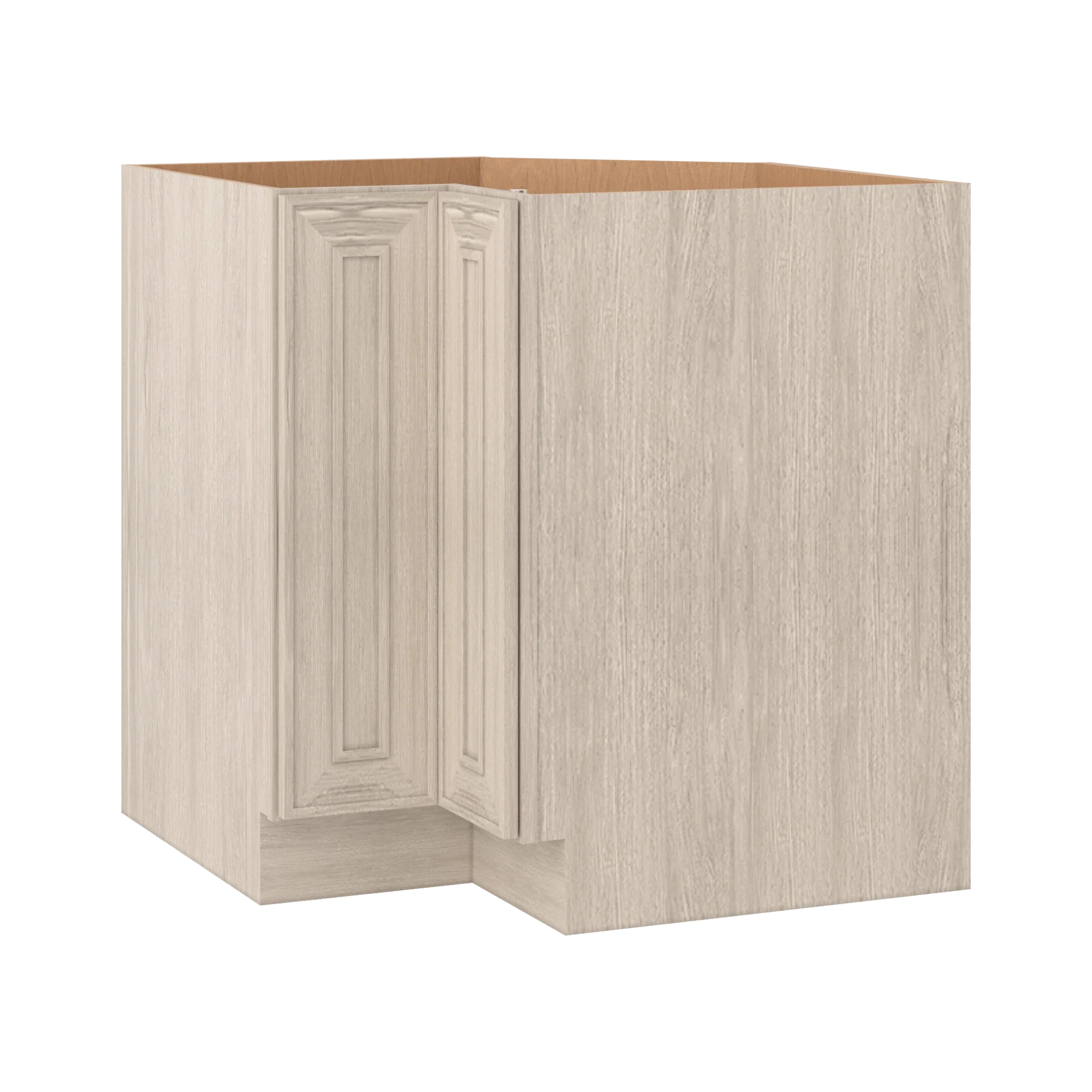 Ivory Elegant Craftsman Shaker LS33 base cabinet – close angle view, RTA kitchen cabinet