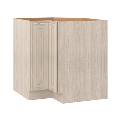 Ivory Elegant Craftsman Shaker LS33 base cabinet – close angle view, RTA kitchen cabinet